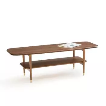 Винтажный журнальный стол watford (laredoute) коричневый 130x41x45 см.
