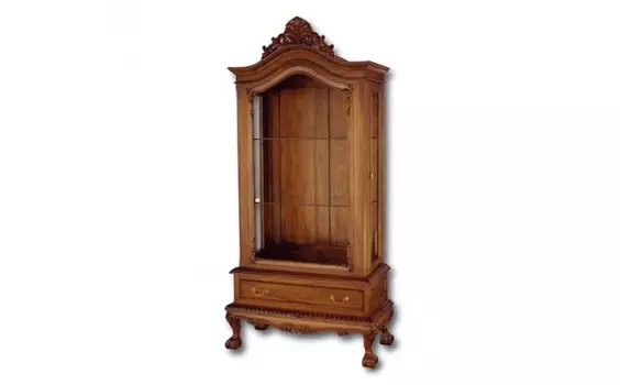 Витрина (satin furniture) коричневый 100x190x50 см.