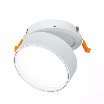 Встраиваемый поворотный светильник st luce встраиваемые светильники st651.548.14 (st luce) белый