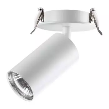 Встраиваемый спот novotech pipe 370393 (novotech) белый 150 см.