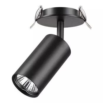 Встраиваемый спот novotech pipe 370416 (novotech) черный 165 см.