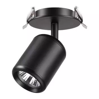 Встраиваемый спот novotech pipe 370451 (novotech) черный 155 см.