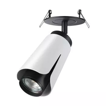 Встраиваемый спот novotech tulip 370833 (novotech) белый 185 см.