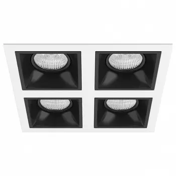 Встраиваемый светильник domino (lightstar) белый 21x21 см.