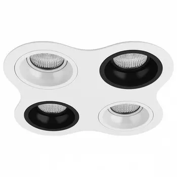 Встраиваемый светильник domino (lightstar) белый 22x22 см.