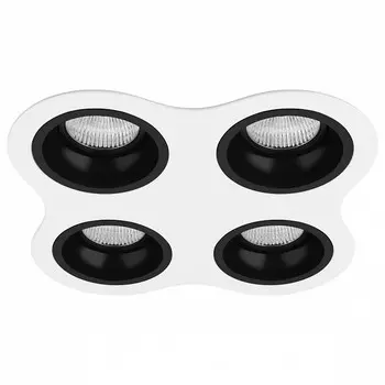 Встраиваемый светильник domino (lightstar) белый 22x22 см.
