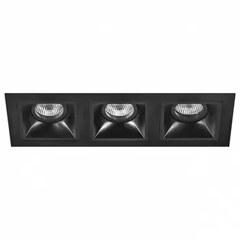 Встраиваемый светильник domino (lightstar) черный 31x11 см.