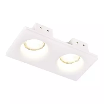 Встраиваемый светильник из гипса st luce встраиваемые светильники st254.328.02 (st luce) белый