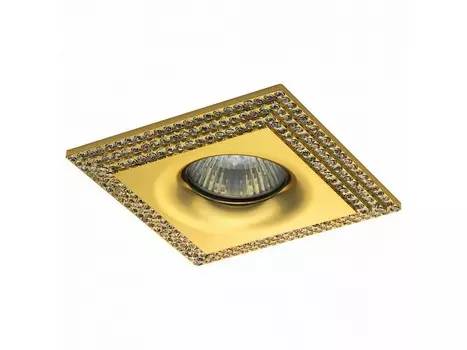 Встраиваемый светильник miriade (lightstar) золотой 10x2x1 см.