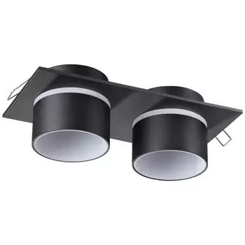 Встраиваемый светильник novotech lirio 370719 (novotech) черный 182x60 см.