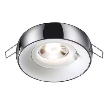 Встраиваемый светильник novotech spot nt21 000 water 370799 (novotech) серебристый