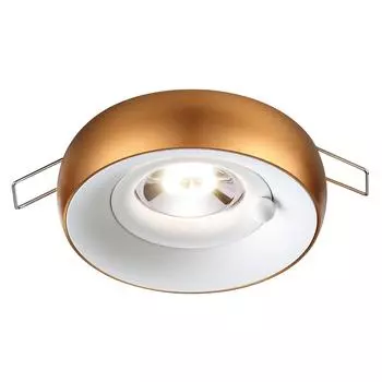 Встраиваемый светильник novotech spot nt21 000 water 370800 (novotech) золотой