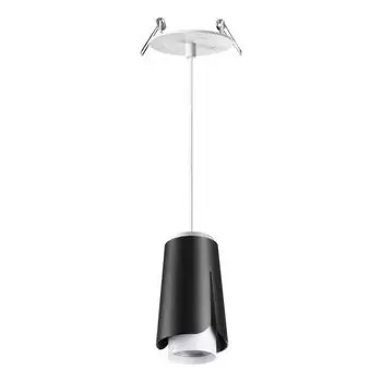 Встраиваемый светильник novotech tulip 370830 (novotech) черный 139 см.
