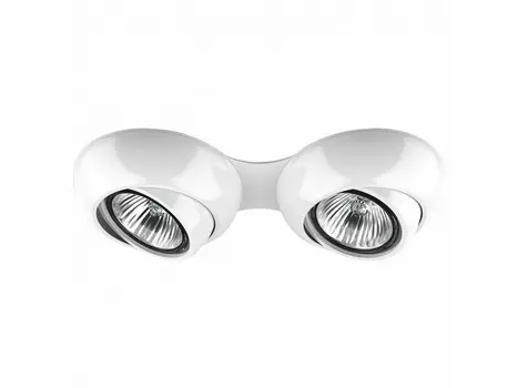 Встраиваемый светильник ocula (lightstar) белый 19x6x3 см.