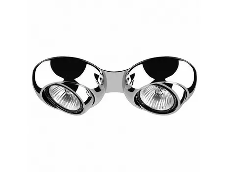 Встраиваемый светильник ocula (lightstar) серебристый 19x6x3 см.