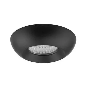 Встраиваемый светодиодный светильник lightstar monde 071037 (lightstar) черный 12 см.