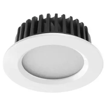 Встраиваемый светодиодный светильник novotech drum 357600 (novotech) белый