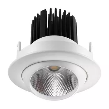 Встраиваемый светодиодный светильник novotech drum 357694 (novotech) белый 92 см.