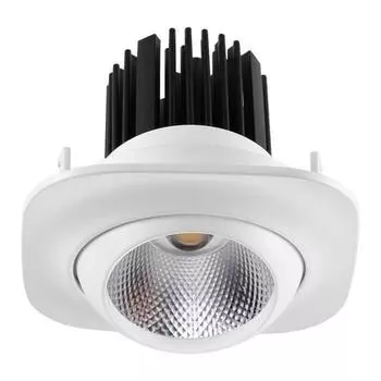 Встраиваемый светодиодный светильник novotech drum 357696 (novotech) белый 90x92 см.
