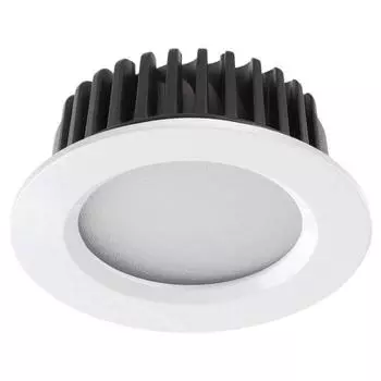 Встраиваемый светодиодный светильник novotech drum 357907 (novotech) белый 43 см.