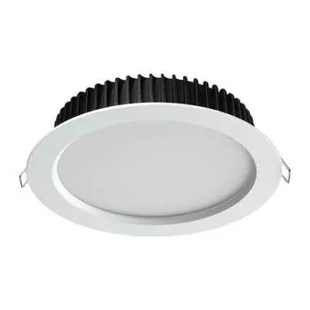 Встраиваемый светодиодный светильник novotech drum 358304 (novotech) белый 43 см.