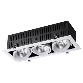 Встраиваемый светодиодный светильник novotech gesso 358442 (novotech) белый 425x133 см.
