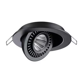 Встраиваемый светодиодный светильник novotech gesso 358816 (novotech) черный 45 см.