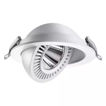 Встраиваемый светодиодный светильник novotech gesso 358817 (novotech) белый 55 см.