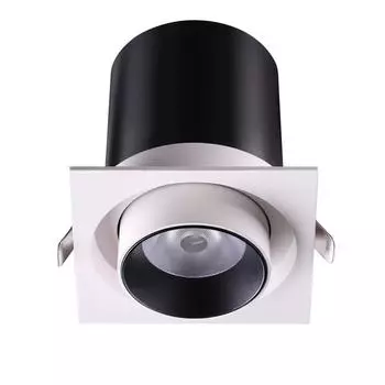 Встраиваемый светодиодный светильник novotech lanza 358082 (novotech) белый 100x110 см.
