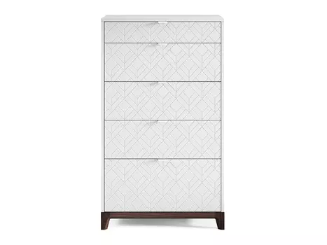 Высокий комод case (the idea) белый 70x120x45 см.