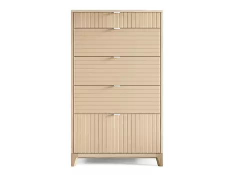 Высокий комод case (the idea) бежевый 70x120x45 см.