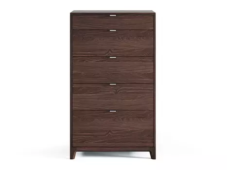 Высокий комод case (the idea) коричневый 70x120x45 см.