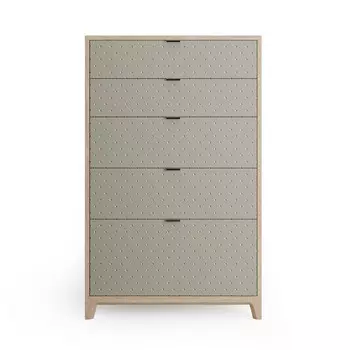 Высокий комод case (the idea) серый 76x122x45 см.