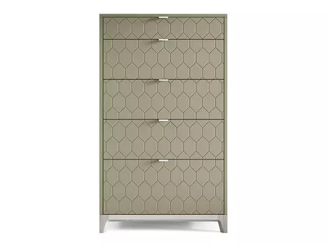 Высокий комод case (the idea) зеленый 70x120x45 см.