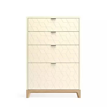 Высокий комод cs020 (the idea) бежевый 67x100x45 см.