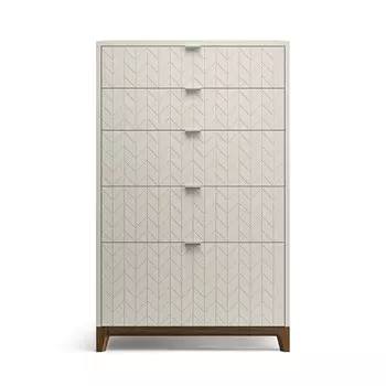 Высокий комод cs024 (the idea) серый 76x122x45 см.