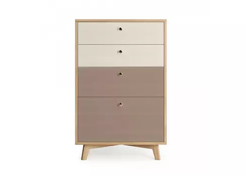 Высокий комод fr020 (the idea) бежевый 67x104x45 см.