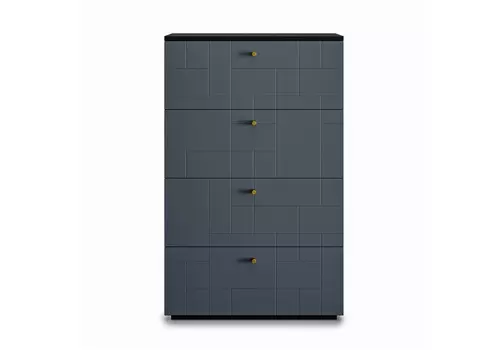 Высокий комод ml050 (the idea) серый 72x115x47 см.