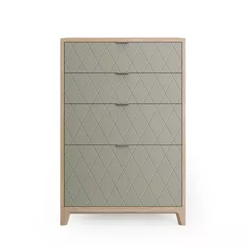 Высокий комод cs020 (the idea) бежевый 67x100x45 см.