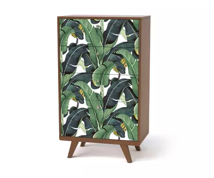 Высокий комод thimon (the idea) зеленый 70x120x45 см.