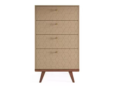 Высокий комод thimon v2 (the idea) бежевый 70x120x45 см.