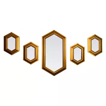 Зеркальная композиция edith (bountyhome) золотой 30.0x90.0x3.0 см.