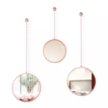 Зеркала декоративные dima (umbra) бронзовый 10.0 см.