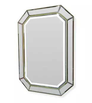 Зеркало ascella (schumann) золотой 90x130x4 см.