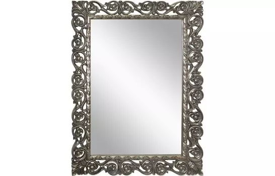 Зеркало бергамо (francois mirro) серебристый 84.0x115.0x4 см.