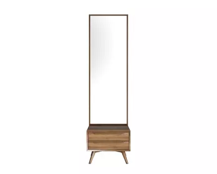 Зеркало bruni с тумбой (etg-home) коричневый 50x180x40 см.