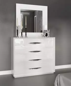 Зеркало carmen (franco furniture) белый 100.0x100.0x5.0 см.