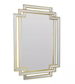 Зеркало caseus (schumann) золотой 70x110x3 см.