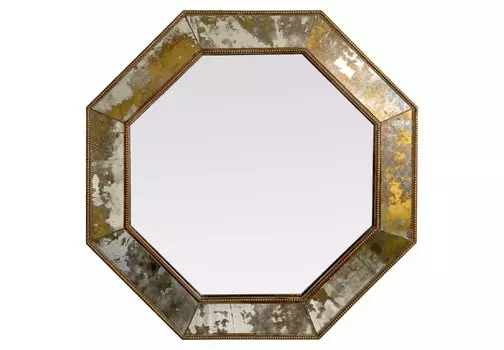 Зеркало charles (bountyhome) золотой 65.0x65.0x5.0 см.