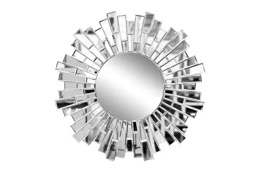 Зеркало декоративное круглое (garda decor) серебристый 85x85 см.